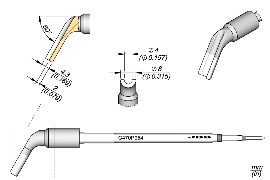 C470P054 - Pin / Connector Cartridge Ø 3.5